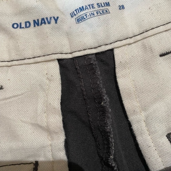 𝅺Old Navy Teenage Blue White Island Tropical Shorts- Fun Design, 28 Inch Waist - Picture 4 of 4